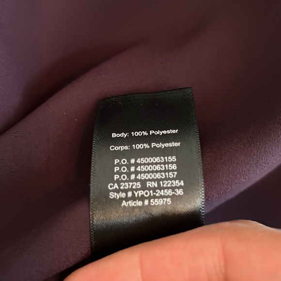 Purple sleeveless v-neck top, Babaton, xs - Picture 4 of 4